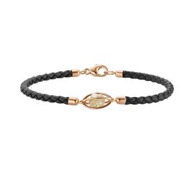 Roségold, Armschmuck, Leo Wittwer Rough Cut® Leder Armband 62-1010973-9100--b