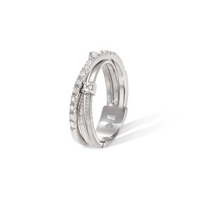 Weißgold, Ringe, Marco Bicego Goa Ring , Ref: AG269 B2 W 55