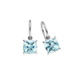 Weißgold, Ohrringe, Leo Wittwer Contemporary Aquamarin Ohrhänger 42-0986871-0001