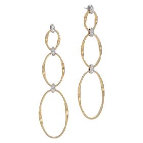 Weißgold, Ohrringe, Marco Bicego Marrakech Onde Ohrringe OG371_B2_YW_M5