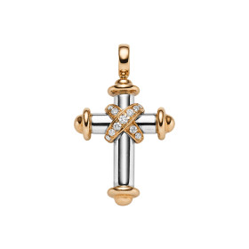 Weißgold, Halsschmuck, Leo Wittwer Crosses Anhänger 21-0915776-1000