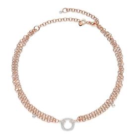 Roségold, Halsschmuck, Bigli Elements Anhänger mit Kette 23C01RWdia_46