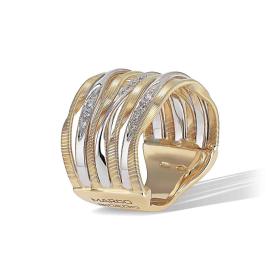 Weißgold, Ringe, Marco Bicego Marrakech Onde Ring AG350_B_YW_M5