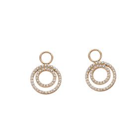 Roségold, Ohrringe, Leo Wittwer Panta rhei® Einhänger 25-1011673-1000
