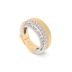 Gelbgold &amp;amp; Weißgold, Ringe, Marco Bicego Masai Ring, Ref: AG363 B2 YW 53