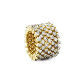 Gelbgold, Ringe, Serafino Consoli Brevetto Multi-Size Ring, Ref: RMS 7F4 YG WD
