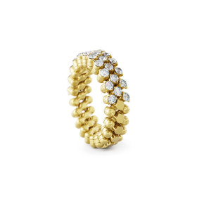 Gelbgold, Ringe, Serafino Consoli Brevetto Multi-Size Ring RMS 3H2 YG WD