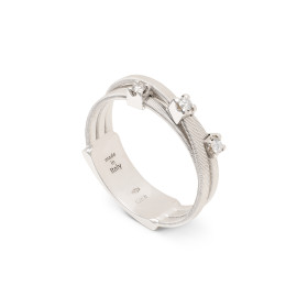 Weißgold, Ringe, Marco Bicego Goa Ring , Ref: AG269 B W 51