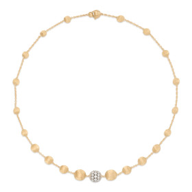 Weißgold, Halsschmuck, Marco Bicego Africa Alta Halskette CB2899 B2 YW