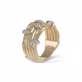 Weißgold, Ringe, Marco Bicego Marrakech Onde Ring AG340_B_YW_M5