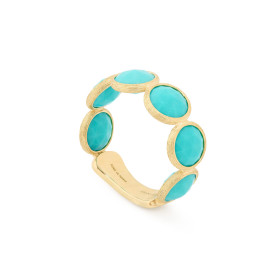 Gelbgold, Ringe, Marco Bicego Jaipur Color Ring, Ref: AB675 TU01 Y 57
