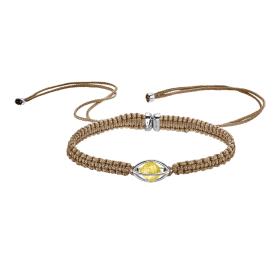 Weißgold, Armschmuck, Leo Wittwer Rough Cut® Macramé Armband 62-1003071-9810--c