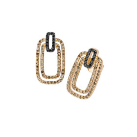 Roségold, Ohrringe, Leo Wittwer Panta rhei® Ohrstecker 41-1021873-8000