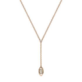 Roségold, Halsschmuck, Leo Wittwer Rough Cut® Y-Collier 34-1012673-8000