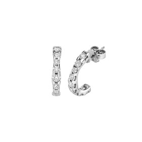 Weißgold, Ohrringe, Leo Wittwer Wave Creolen 41-1036471-1000