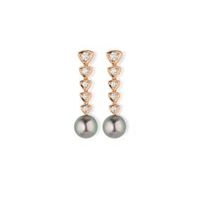 Roségold, Ohrringe, Gellner Wave Ohrhänger 5-24796-01