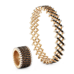 Roségold, Ringe, Serafino Consoli Serafino Multi-Size Ring und Armreif, Ref: S.RB 7F2 RG WD BD