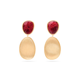 Gelbgold, Ohrringe, Marco Bicego Lunaria Color Ohrringe OB1345 TUL01 Y
