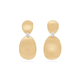 Weißgold, Ohrringe, Marco Bicego Lunaria Diamonds Ohrringe OB1460 B YW