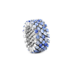 Weißgold, Ringe, Serafino Consoli Brevetto Multi-Size Ring RMS 5F4 WG BS MIX