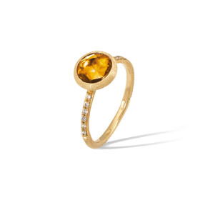 Gelbgold, Ringe, Marco Bicego Jaipur Color Ring, Ref: AB632-B QG01 Y 51