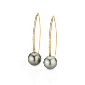 Roségold, Ohrringe, Gellner Wave Ohrhaken 5-23215-09