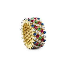 Gelbgold, Ringe, Serafino Consoli Brevetto Multi-Size Ring, Ref: RMS 5F2 YG WD BS R T MC