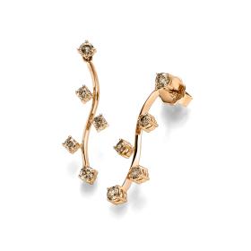 Roségold, Ohrringe, Leo Wittwer Candlelight Ohrstecker 41-0804173-5000