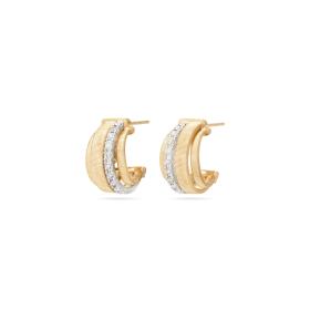 Weißgold, Ohrringe, Marco Bicego Masai Hoop-Ohrringe OG413_B_YW_M5