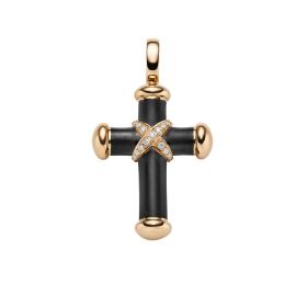 Roségold, Halsschmuck, Leo Wittwer Crosses Leo Wittwer Kreuz 21-0874073-1100