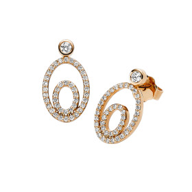 Roségold, Ohrringe, Leo Wittwer Panta rhei® Ohrstecker 41-0978773-1000