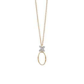 Weißgold, Halsschmuck, Marco Bicego Marrakech Onde Halskette mit Anhänger CG830_B3_YW