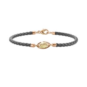 Roségold, Armschmuck, Leo Wittwer Rough Cut® Leder Armband 62-1010973-9130--c