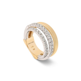 Gelbgold &amp;amp; Weißgold, Ringe, Marco Bicego Masai Ring, Ref: AG363 B1 YW 57