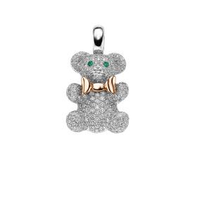 Weißgold, Halsschmuck, Leo Wittwer Contemporary Monsieur Louis Anhänger 22-0428976-1100