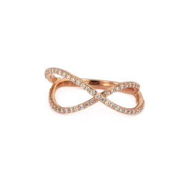 Roségold, Ringe, Bigli Infinity Ring, Ref: 23R199Rdia