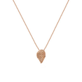         Roségold, Halsschmuck, Bigli Mini Leaves Anhänger mit Kette 23H69Rbrdia_45