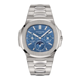 Damen- und Herrenuhr, Patek Philippe Nautilus Ewiger Kalender, Ref: 5740/1G-001