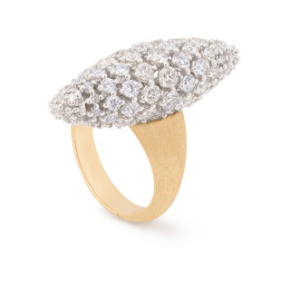 Gelbgold &amp;amp; Weißgold, Ringe, Marco Bicego Africa Alta Ring , Ref: AB654_B_YW_Q6_58