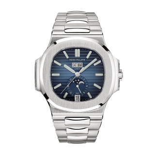 Damen- und Herrenuhr, Patek Philippe Nautilus Jahreskalender Mondphase, Ref: 5726/1A-014