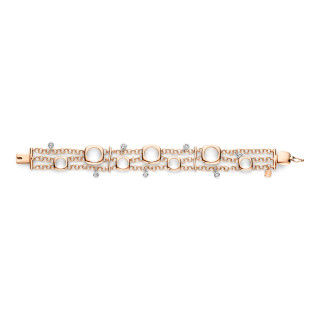 Roségold, Armschmuck, Bigli Elements Armband, Ref: 20A37R_17,5