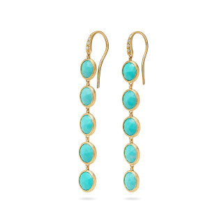 Gelbgold, Ohrringe, Marco Bicego Jaipur Color Ohrhänger, Ref: OB1966-AB TU01 Y