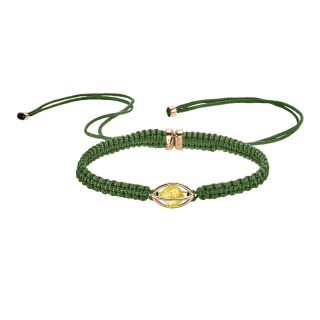 Roségold, Armschmuck, Leo Wittwer Rough Cut® Macramé Armband, Ref: 62-1003073-9300--c