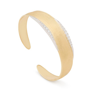 Gelbgold, Armschmuck, Marco Bicego Lunaria Diamonds Armreif, Ref: SB124 B YW