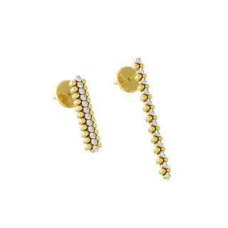 Gelbgold, Ohrringe, Serafino Consoli Brevetto Multi-Size Ohrringe, Ref: EA 3M2 YG WD