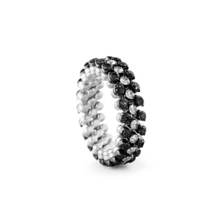 Weißgold, Ringe, Serafino Consoli Brevetto Multi-Size Ring, Ref: RMS 3F2 WBG WD BD X