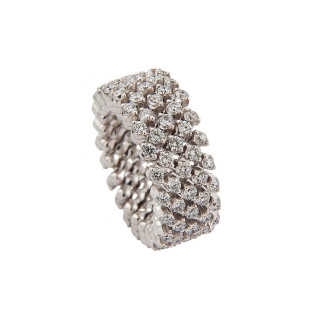 Weißgold, Ringe, Serafino Consoli Brevetto Multi-Size Ring, Ref: RMS 5F2 WG WD