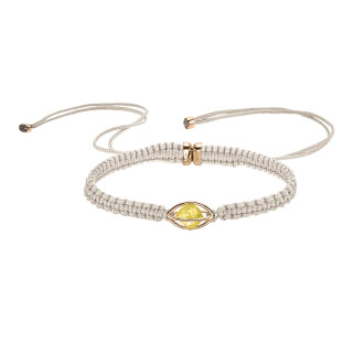 Roségold, Armschmuck, Leo Wittwer Rough Cut® Macramé Armband, Ref: 62-1003073-9820--c