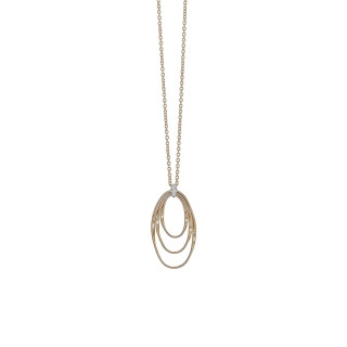 Gelbgold, Halsschmuck, Marco Bicego Marrakech Onde Anhänger mit Halskette, Ref: CG785 B YW