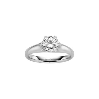 Weißgold, Ringe, Leo Wittwer Candlelight Solitaire Ring, Ref: 10-0999571-0902